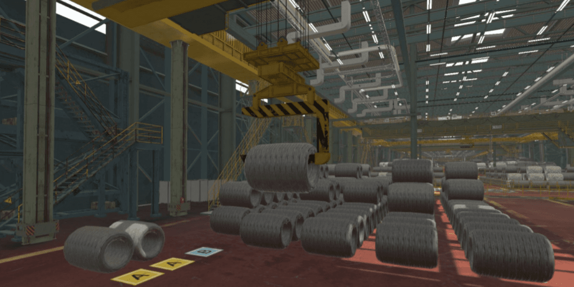 스마트팩토리 크레인 VR 시뮬레이션